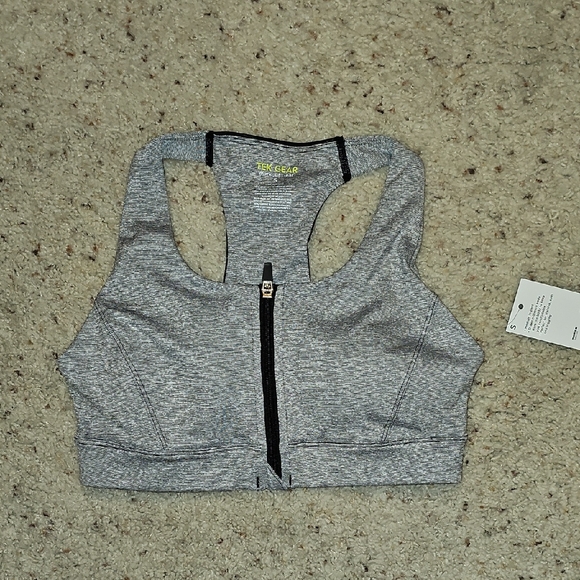 tek gear Other - Tek Gear Gray Zip-Front Sports Bra